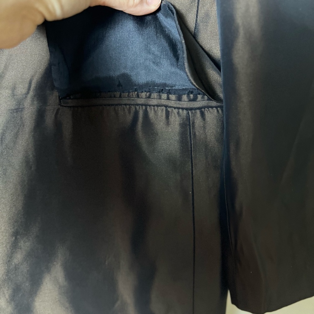 🛍️Tahari Women Blazer sz 2 Coat Metallic Brown Career Button Luxe Neutral Church - Picture 7 of 16